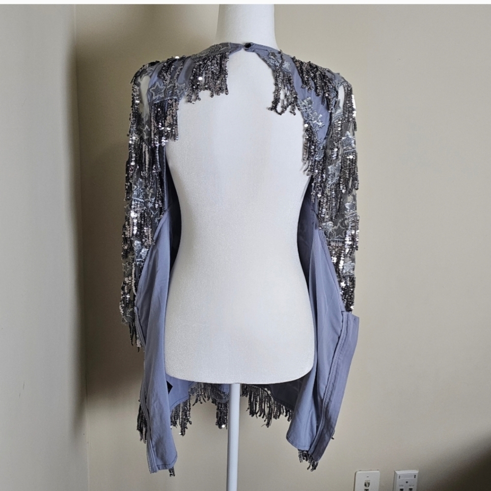 For Love & Lemons - Etoile Sequin Fringe Dress, SZ S, in excellent condition - Picture 12 of 14